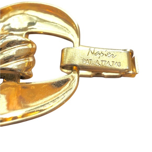 Vintage Napier Chunky Textured Link Bracelet Excellent condition! - Picture 5 of 5